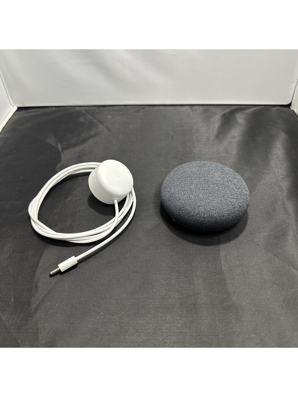 Google Nest Mini (2nd Gen) Smart Speaker Charcoal - Tested With Power Cord H2C